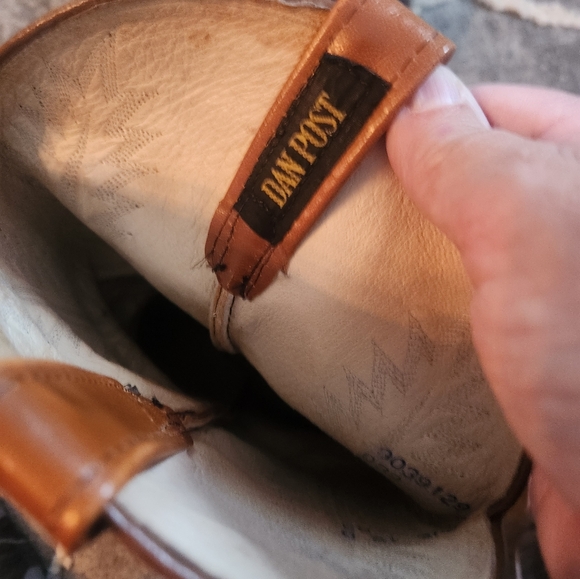 Dan Post leather and lizard skin cowboy boots - Picture 8 of 9